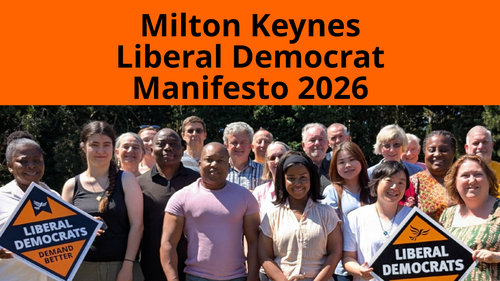 Cover of MK Lib Dems local manifesto 2025