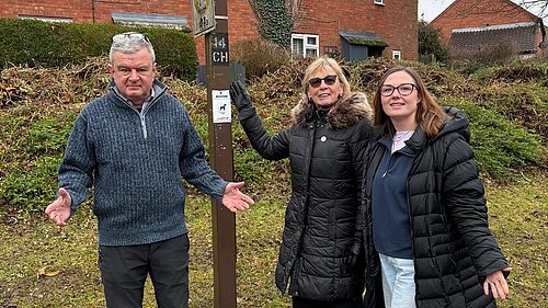 A dark footpath and the light out for months