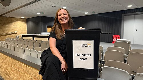 Councillor Kerrie Bradburn in the Council Chamber