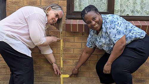 Cllr Jenni Ferrans and Macsene Isles-Ahite