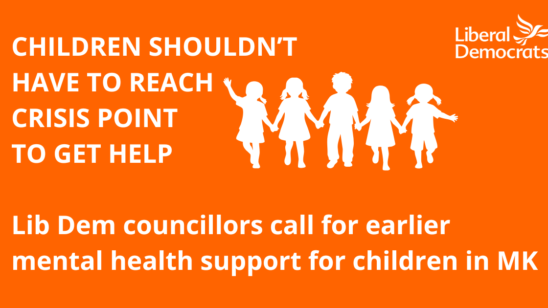 City councillors call for earlier mental health support for children in Milton Keynes