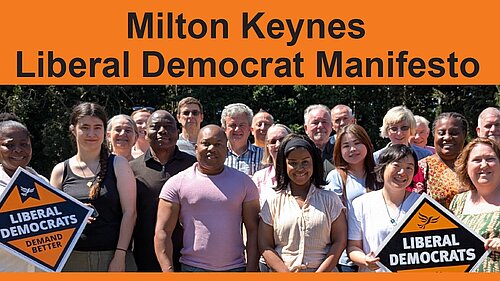 Cover of MK Lib Dems local manifesto 2025