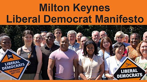 Cover of MK Lib Dems local manifesto 2025