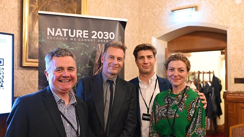 Dominic Dyer with others at the event Nature 2030