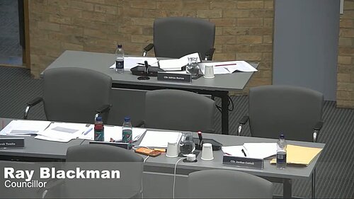 Councillor Ray Blackman and reform councillors nowhere to be seen