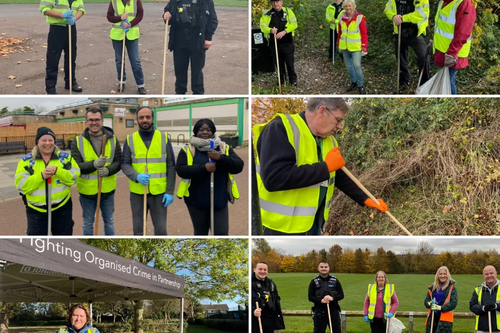 Milton Keynes Councillors with Police Operation Sceptre Dealing with Knife Crime