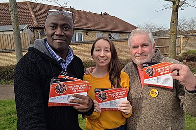 Ben Adewale, Duncan Banks and Clare Tevlin