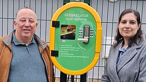 Cllr Peter Cannon and Cllr Saleena Raja