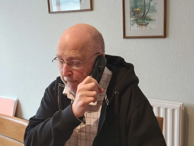 Cllr Paul Alexander on the phone
